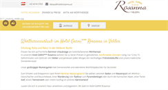 Desktop Screenshot of hotelrosanna.at