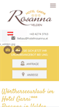 Mobile Screenshot of hotelrosanna.at